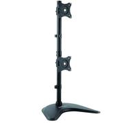 StarTech.com Vertical Dual Monitor Stand - Supports Monitors 13” to 27” - Adjustable - Computer Monitor Stand for Double Stacked VESA Monitors - Black (ARMBARDUOV)