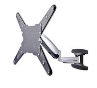 StarTech.com VESA TV Wall Mount, Adjustable Full Motion TV Wall Mount For 23"-55" Displays, Slim TV Mounting Bracket Supports 66lb (30kg), Extendable/Tilting/Swivel TV Wall Mount