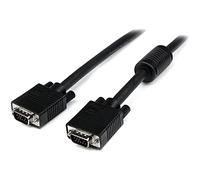 StarTech.com VGA to VGA Cable - 1 ft - HD15 M/M - Coax High Resolution - Computer Monitor Cable - Video Cable - VGA Monitor Cable (MXT101MMHQ1), Black