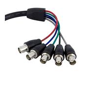 StarTech.com 1 ft Coax HD15 VGA to 5 BNC RGBHV Monitor Cable - M/F