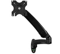 StarTech.com Wall Mount Monitor Arm - Full Motion Articulating - Adjustable - Supports Monitors 12” to 34” - VESA Monitor Wall Mount - Black (ARMPIVWALL)