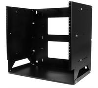 StarTech.com Wall-Mount Server Rack with Built-in Shelf - Solid Steel - 8U