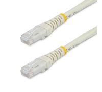 StarTech.com White Molded RJ45 UTP Gigabit Cat6 Patch Cable - 50 Feet (C6PATCH50WH)