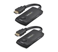 StarTech.com Wireless HDMI Extender for Meeting Rooms and Huddle Spaces, 4K 60Hz, 65ft Range, USB Powered, Plug-and-Play Transmitter and Receiver Kit