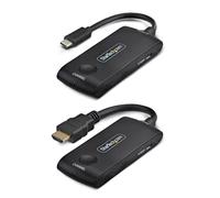 StarTech.com Wireless USB-C to HDMI Extender for Meeting Rooms and Huddle Spaces, 4K 60Hz, 65ft Range, USB Powered, Plug-and-Play Transmitter and Receiver Kit