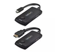 StarTech.com Wireless USB-C to HDMI Extender for Meeting Rooms and Huddle Spaces 4K 60Hz 65ft Range USB Powered Plug-and-Play Transmitter and Receiver Kit