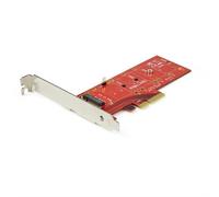 StarTech.com x4 PCI Express 3.0 to M.2 PCIe NVMe SSD Adapter - TAA PCIe M.2 Full-height / Low-profile PCI 3.0 Red 8 Gbit/s