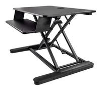 Startech Corner Sit Stand Desk Converter With Keyboard Tray Large Surface 35"X21