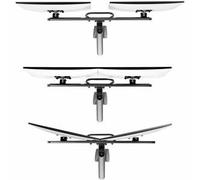 StarTech.com Desk Mount Dual Monitor Arm with Crossbar, Up To 27" Displays, VESA 75x75/100x100, Max 33lb/15kg, C-Clamp, Fully Articulating, Mechanical Spring, TAA
