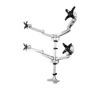StarTech Desk Mount Quad Monitor Arm up to 27" VESA 4 Height Adjustable Tilt Swi