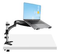 StarTech Desk Mount up to 34in, 8kg/17.6lb, Articulating, VESA (ARMUNONB1) | Articulating Arm for Laptop or Single Monitor up to 34" (8kg/17.6lb), Laptop Arm, VESA Tray Bracket, Desk and Grommet Clamp