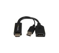 StarTech Digital A/V Cable To DisplayPort Converter- DP Adapter With USB Power -