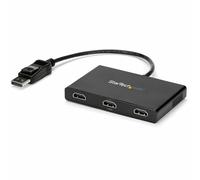StarTech DisplayPort 1.2 to 3x HDMI MST Hub, 3x 1080p or Dual 4K 30Hz | Multi-monitor, Ultrawide up to 2560x1080, HP Dell Lenovo, Dual 4K 30Hz, Requires DP 1.2