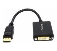 StarTech.com DisplayPort to DVI Adapter - DisplayPort to DVI-D Adapter Video Converter 1080p - DP 1.2 to DVI Monitor/Display Cable Adapter Dongle - DP to DVI Adapter - Latching DP Connector