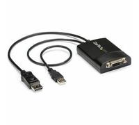 StarTech.com DisplayPort to DVI Dual Link Active Adapter - DisplayPort to DVI-D Adapter Video Converter 2560x1600 60Hz - DP 1.2 to DVI Monitor - USB Powered - Latching DP Connector