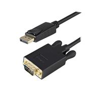 StarTech.com 3ft (1m) DisplayPort to VGA Cable - Active DisplayPort to VGA Adapter Cable - 1080p Video - DP to VGA Monitor Cable - DP 1.2 to VGA Converter - Latching DP Connector