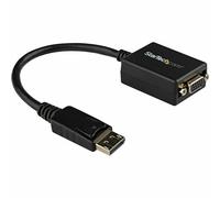 StarTech.com DisplayPort to VGA Adapter - Active DP to VGA Converter - 1080p Video - DisplayPort Certified - DP/DP++ Source to VGA Monitor Cable Adapter Dongle - Latching DP Connector