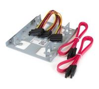 StarTech.com Dual 2.5" to 3.5" HDD Bracket for SATA Hard Drives - 2 Drive 2.5" to 3.5" Bracket for Mounting Bay