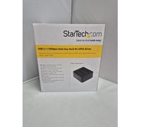 StarTech.com Dual-Bay USB 3.1 to SATA Hard Drive Docking Station, USB 3.1 (10 Gbps) Hard Drive Dock, External 2.5/3.5" SATA I/II/III SSD/HDD Docking Station, Hot-Swap Hard Drive Bay, Top-Loading