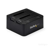 StarTech Dual-Bay USB 3.0 SATA/IDE 2.5/3.5in Dock, 5Gbps (UNIDOCKU33) | External dual-bay dock, SATA III and IDE 40-pin EIDE/PATA, hot-swap top-loading, tool-less with eject buttons, any capacity