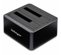 StarTech.com Dual-Bay USB 3.0 to SATA Hard Drive Docking Station, USB Hard Drive Dock, External 2.5/3.5" SATA I/II/III SSD/HDD Docking Station, Hot-Swap Hard Drive Bays, Top-Loading