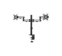 StarTech Dual Monitor Arm Desk Mount in Black Startech Black