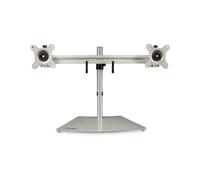StarTech Dual Monitor Desktop Stand for 24" Monitors Height Adjustable Silver