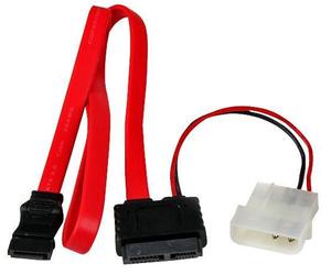 STARTECH - Flat SATA to SATA Lead with LP4 Power Cable Adaptor, 50cm
