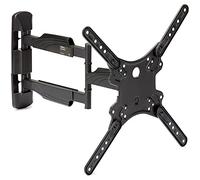 StarTech Full Motion TV Wall Mount 32in to 55in up to 77lb (FPWARTB1M) | 32-55in (35kg/77lb) VESA Displays, Low Profile Universal Flat Screen, Heavy Duty Adjustable Tilt/Swivel Articulating Arm