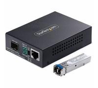 StarTech.com Gigabit Ethernet Copper-to-Fiber Media Converter. SM LC.