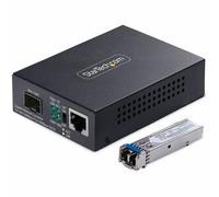 StarTech.com Gigabit Ethernet Copper-to-Fiber Media Converter. SM LC.