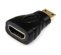 StarTech.com Mini HDMI to HDMI Adapter - 4K High Speed HDMI Adapter - 4K 30Hz Ultra HD High Speed HDMI Adapter - HDMI 1.4 - Gold Plated Connectors - UHD Mini HDMI Adapter 4K - Black