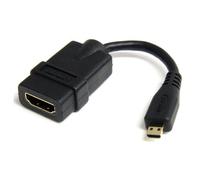 StarTech.com Micro HDMI to HDMI Adapter - 4K 30Hz Video - Durable High Speed Micro HDMI Type-D to HDMI 1.4 Converter/Cable Adapter Dongle - Ultra HD HDMI Monitors, TVs & Displays - M/F