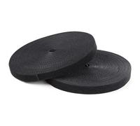 Startech Hook-And-Loop Cable Management Tie 25 Ft. Roll Black Cut-To-Size Cable
