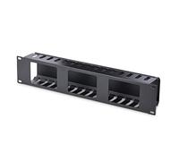 StarTech.com 2U Horizontal Finger Duct Rack Cable Management Panel with Cover
