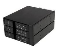 StarTech HSB3SATSASBA 3 Bay Aluminum Trayless Hot Swap Mobile Rack Backplane for 3.5in SAS II/SATA III - 6 Gbps HDD (Startech.com HSB3SATSASBA)