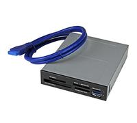 StarTech Internal Card Reader USB 3.0 UHS-II 3.5in Bay (35FCREADBU3) | SD/microSD/SDHC/SDXC, CompactFlash, Memory Stick, Multi-card, 20-pin header, Windows/macOS