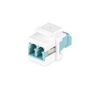StarTech.com LC to LC Coupler LC Fiber Coupler LC/UPC Keystone Jack Duplex Fiber Optic LC Keystone Coupler for Patch Panel