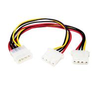 StarTech.com LP4 to 2x LP4 Power Y Splitter Cable M/F