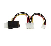 Startech LP4 To SATA 15Pin Power Adapter F/M With Floppy Power