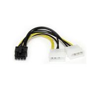 StarTech.com 6in LP4 to 8 Pin PCI Express Video Card Power Cable Adapter