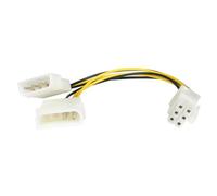 StarTech.com 6in LP4 to 6 Pin PCI Express Video Card Power Cable Adapter