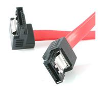 StarTech SATA Cable LSATA12RA1 – 12in Latching to Right-Angle Serial ATA, Red