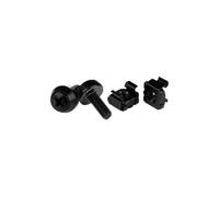 StarTech M5 x 12mm - Screws and Cage Nuts - 100 Pack, Black CABSCREWM52B