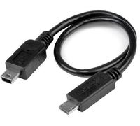 StarTech.com USB OTG Cable - Micro USB to Mini USB - M/M - 8 in.