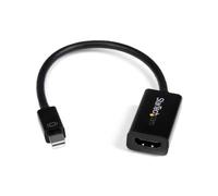 StarTech.com Mini DisplayPort to HDMI Adapter - Active mDP to HDMI Video Converter - 4K 30Hz - Mini DP or Thunderbolt 1/2 Mac/PC to HDMI Monitor/TV/Display - mDP 1.2 to HDMI Adapter Dongle