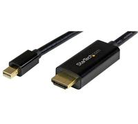 STARTECH - Mini DisplayPort to HDMI Converter Lead 1m Black - UHD 4K Support