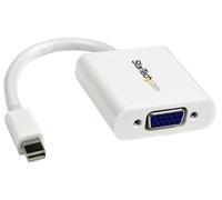 StarTech.com Mini DisplayPort to VGA Adapter - Active Mini DP to VGA Converter - 1080p Video - mDP or Thunderbolt 1/2 Mac/PC to VGA Monitor/Projector/Display - mDP 1.2 to VGA Dongle - White