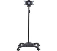 StarTech.com Mobile Tablet Stand with Lockable Wheels - Height Adjustable Cart - Universal Rolling Floor Stand for Tablets from 7 to 11 inch, Portable Tablet Stand w/ Detachable Tablet Holder