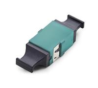 StarTech MPO/MTP Coupler, Multimode OM3/OM4 Fiber Adapter, Key Up-Key Down, Fiber Optic MPO/MTP-PC Coupler for Patch Panels and Enclosures - Aqua